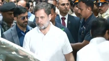 India News | Rahul Gandhi Reaches Mumbai Ahead of Bhiwandi Court Appearance in 2014 RSS Defamation Case