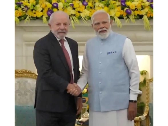 World News | Brazilian President Luiz Inacio Lula Da Silva and PM Modi Hold Bilateral Talks