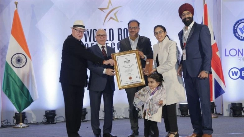 Business News | Baby Mehar Kaur Enters World Book of Records, UK as the Youngest to Answer 25 General Knowledge Questions