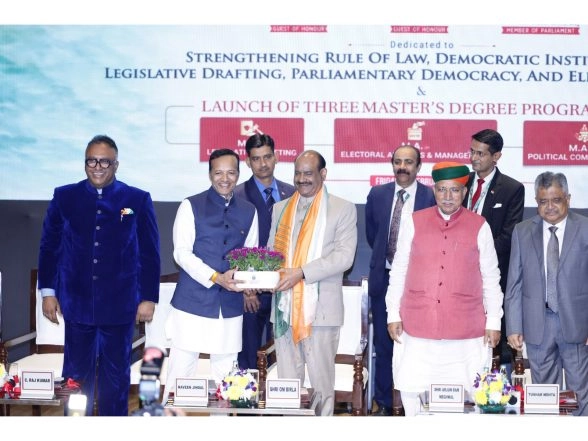 Business News | Lok Sabha Speaker and Law Minister Launch JGU's Three New Masters Degree Programmes