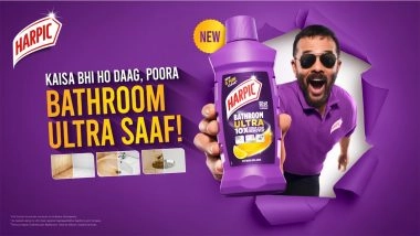 Business News | Harpic Launches New Harpic Bathroom Ultra Cleaner, Its Biggest Innovation in Bathroom Cleaning in a Decade; Welcomes Rohit Shetty as Brand Ambassador