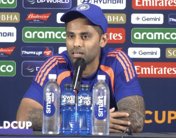 Sports News | Suryakumar Yadav Acknowledges Pressure of Playing T20 WC at Home Ahead of Super 8s Clash Against South Africa