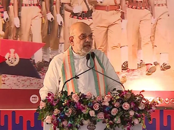 India News | Amit Shah Lays Foundation Stone of Headquarters of 10th Battalion of Assam Police in Kamrup