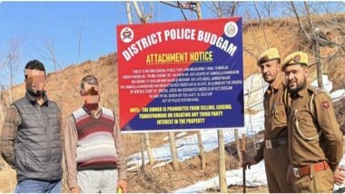 India News | J-K: Budgam Police Cracks Down on Terror Network, Attaches Property of JKNOP in Major Action