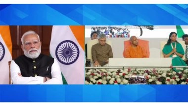 India News | Uttar Pradesh: CM Yogi Adityanath, Ashwini Vaishnaw Laud PM Modi's Leadership at the Groundbreaking Ceremony for HCL-Foxconn Project