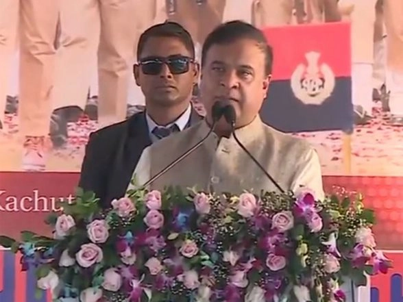 India News | Himanta Biswa Sarma Lays Foundation Stone of 10th Assam Police Battalion in Kosutoli