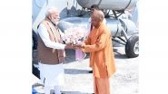 India News | Uttar Pradesh: CM Adityanath Welcomes PM Modi to Meerut