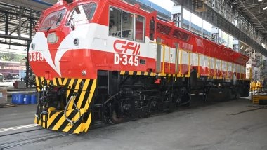 India News | Banaras Locomotive Works Dispatches Tenth Indigenous 3300 HP Locomotive to Mozambique