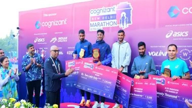 Sports News | Kartik Karkera Dazzles in Cognizant New Delhi Marathon