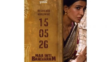 Entertainment News | Samantha Ruth Prabhu's 'Maa Inti Bangaaram' Locks Summer 2026 Release Date, New Poster out