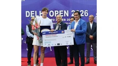 Sports News | Unseeded Stefanos Sakellaridis Registers Incredible Come-from-behind Win to Secure Delhi Open Singles Title