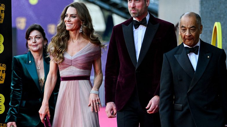 Entertainment News | Prince William, Kate Middleton Attend BAFTA Awards 2026 Amid Ex-Prince Andrew's Arrest in Epstein Files Probe