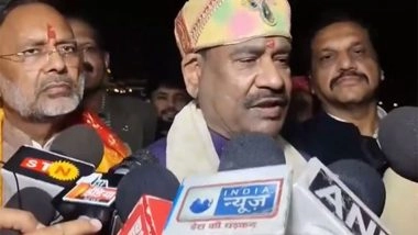 India News | Rajasthan: Om Birla Pays Tribute to Mother Chambal; Performs Aarti and Deepdaan at Kota Mahotsav