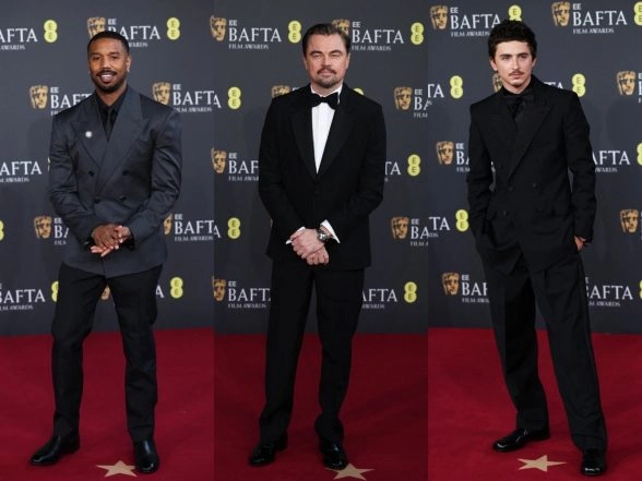 Entertainment News | BAFTA 2026: Lead Actor Nominees Leonardo DiCaprio, Timothee, Michael B Jordon Exudes Class in Black Suits