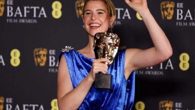Entertainment News | BAFTA Awards 2026: Jessie Buckley Wins Best Actress for 'Hamnet'