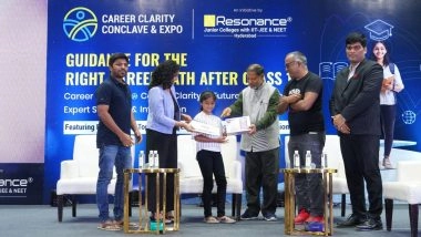 Business News | Resonance Hyderabad Awards Tablets to Top 100 Mega ResoFAST 2026 Achievers
