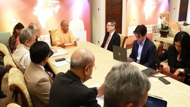 World News | CM Yogi Meets GIC CEO, Tamsek Chairman During Singapore Visit