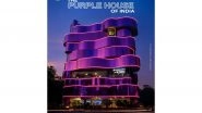 Business News | Hyderabad Gets a New Architectural Landmark as Purple Metallic Structure Opens in Khajaguda