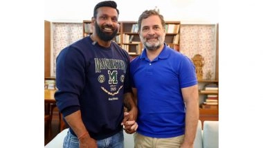 India News | Rahul Gandhi Meets Gym Trainer Deepak Who Defended Advocate Ahmed's Baba Shop