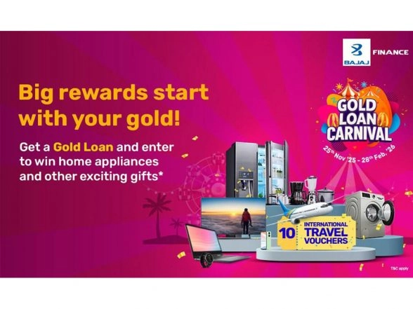 Business News | Gold as Financial Power: Bajaj Finance Launches Festive Bajaj Finserv Gold Loan Carnival - Ending Soon