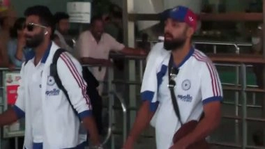 Sports News | T20 WC 2026: Team India Arrives in Chennai Ahead of Super 8 Clash Against Zimbabwe