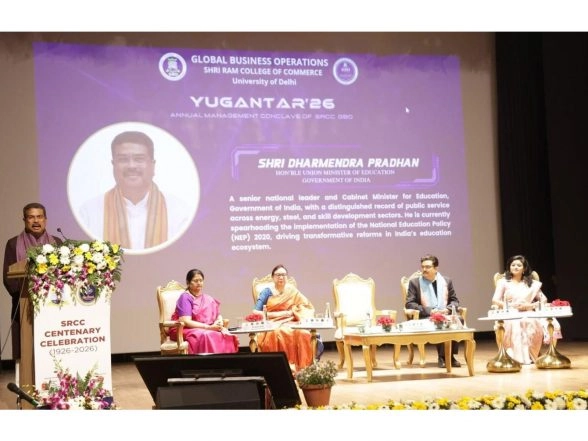 India News | Union Education Minister Pradhan Announces Upgrade of SRCC GBO Diploma to Full-fledged Master's Programme at Yugantar '26