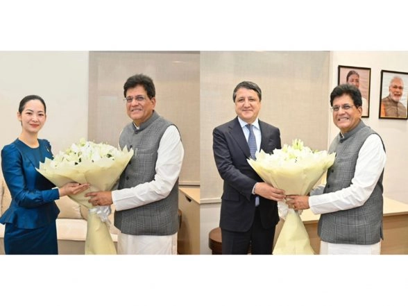 Business News | Union Minister Piyush Goyal Meets Ministers from Tajikistan and Cambodia to Expand Bilateral Trade and Investment Ties