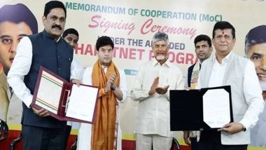 Business News | Digital Bharat Nidhi, Andhra Government Sign Memorandum of Cooperation for Expeditious Implementation of Amended BharatNet Programme