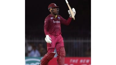 Sports News | Shimron Hetmyer Slams Fastest T20 WC Fifty for West Indies, Scores 34-ball 85 Against Zimbabwe