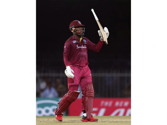 Sports News | Shimron Hetmyer Slams Fastest T20 WC Fifty for West Indies, Scores 34-ball 85 Against Zimbabwe