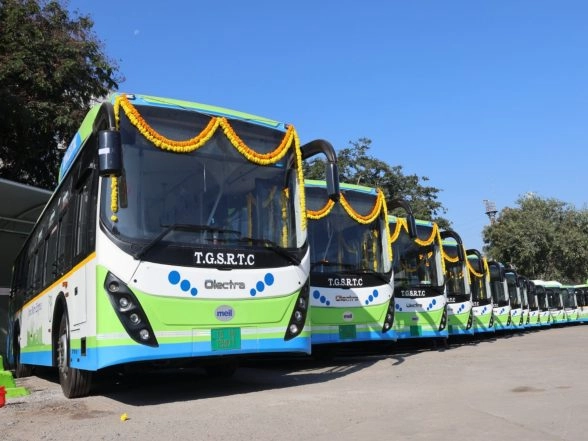 India News | Telangana: 1,085 Olectra E-buses to Power Hyderabad's Green Transit