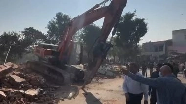 India News | Rajkot's Biggest Riverbed Clean-up: Over 1,500 Illegal Structures Razed in Massive Jangleshwar Demolition Drive