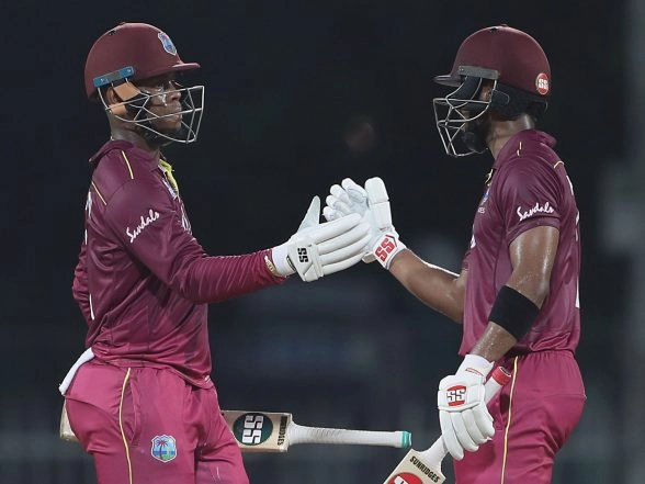 Sports News | T20 WC 2026: Hetmyer, Motie Hand West Indies Massive 107-run Win over Zimbabwe in Super 8 Clash