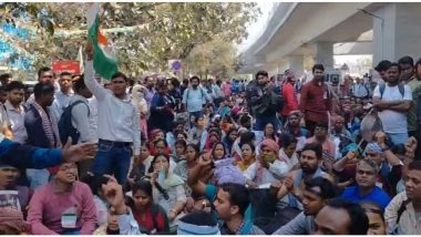 India News | West Bengal: Teachers' Protest in Front of Bikash Bhavan Against Corruption, Exploitation
