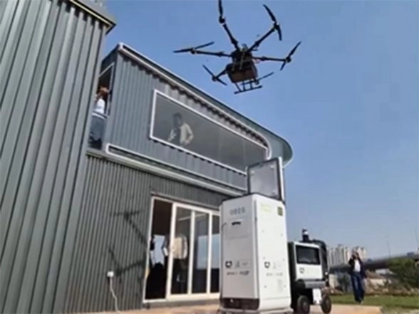 India News | Drone Delivery Company Skye Air Begins AI-powered Doorstep Delivery in Gurugram