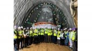 Business News | Breaking Ground, Breaking Through: HORC Project Achieves First Tunnel Breakthrough, Bringing Haryana's 126 Km Orbital Rail Corridor Closer to Reality