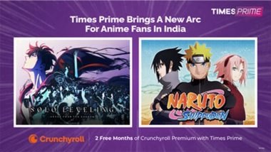 Business News | Times Prime Partners With Crunchyroll To Bring Premium Anime Streaming To Members