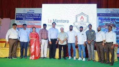 Business News | La Mentora Empowers Over 1,200 Class 10 Students Through Motivational, Career Counselling and Road Safety Awareness Program in Miryalaguda