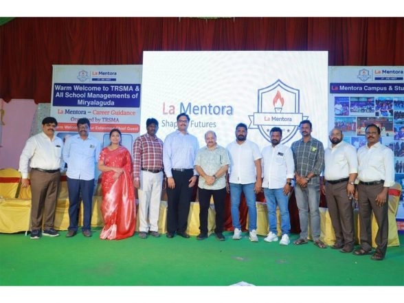 Business News | La Mentora Empowers Over 1,200 Class 10 Students Through Motivational, Career Counselling and Road Safety Awareness Program in Miryalaguda