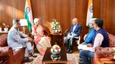 World News | Nirmala Sitharaman, IBM CEO Arvind Krishna Discuss AI Skilling and Tech Growth