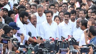 India News | BRS Working Chief KTR Slams Congress over Former MLA Balka Suman's Arrest