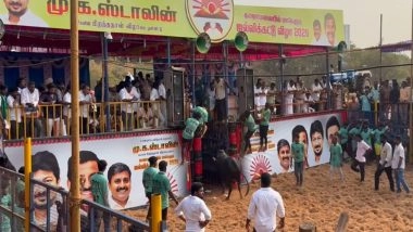 India News | Grand Jallikattu Competition Underway in Trichy; 750 Bulls, 500 Tamers Participate