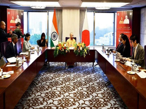 India News | UP CM Yogi Adityanath Discusses Deepening India-Japan Industrial Ties with JETRO CEO in Tokyo