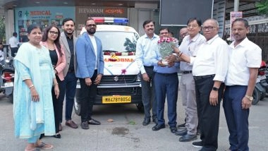 Business News | Healing Pharma Strengthens Its Lifesaving Mission with Another CSR Ambulance Donation in Mumbai