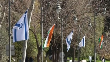 World News | The Indian Flag Adorns Jerusalem's Streets as Israel Gets Ready to Welcome PM Modi on His State Visit
