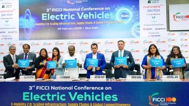 Business News | National Export Strategy for EVs Vital as Global Sales Set to Triple by 2030: FICCI-Yes Bank Report