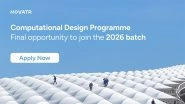 Business News | Novatr Announces Admissions for Computational Design Programme; Batch Closes March 6
