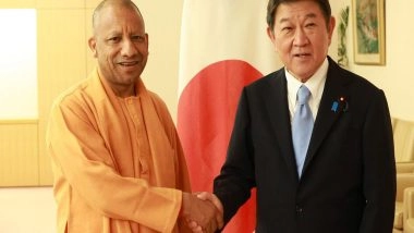 World News | CM Yogi Holds Talks on Strengthening Ties with Japan FM; Invites Japanese Firms to Invest in UP