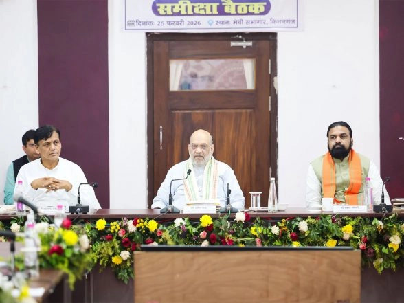 India News | Home Minister Amit Shah Chairs Review Meeting of Land Port Authority in Bihar