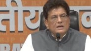 India News | "Poster Boy of Negative Politics:" Union Minister Piyush Goyal Slams Rahul Gandhi